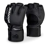 Phantom APEX Fight Guantes de artes marciales mixtas, guantes profesionales para combate, sparring, boxeo, lucha libre (S/M - negro)