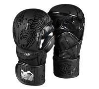 Phantom APEX Guantes de artes marciales mixtas, guantes profesionales para sparring, lucha, boxeo, lucha libre (Muay Thai, negro, L/XL)