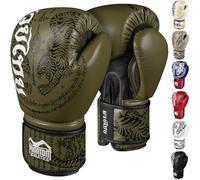Phantom Athletics Guantes De Boxeo Para Hombre, Mujer y Niños | Muay Thai, MMA y Kickboxing | 10-16 oz Para Artes Marciales (Muay Thai Army, 16 Oz)