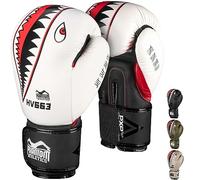 Phantom Guantes de Boxeo Fight Squad | Guantes de Boxeo tailandeses MMA | Hombres (Fight Squad - Blanco, 12 Oz)