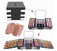 PhantomSky 148 Colores Cosmético Kit Maquillaje Set de Regalo Profesional Paleta de Sombra de Ojos con Lápiz labial, Blush y Corrector - Perfecto para el uso profesional y diario