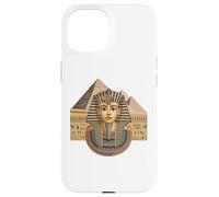 Pharaoh Tutankhamun Egypt History Pyramids Art Design Carcasa para iPhone 15