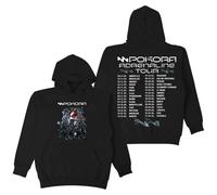 PHARCOYOU M.Pokora Adrenaline Tour 2025 - Sudadera con capucha Matt Pokora Merch de manga larga para mujer y hombre, Negro, S