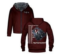 PHARCOYOU Matt Pokora Adrenaline Tour 2025 - Sudadera con capucha y cremallera para mujer y hombre, chaqueta de manga larga, abrigo de invierno de moda, marrón, M