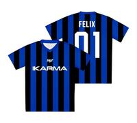 PHARCOYOU SKZ Karma Jersey Camiseta con cuello en pico de manga corta para dominar la gira mundial, camiseta de calle para mujer y hombre, A01., XXS