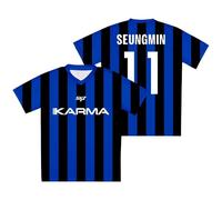 PHARCOYOU SKZ Karma Jersey Camiseta con cuello en pico de manga corta para dominar la gira mundial, camiseta de calle para mujer y hombre, A05, S