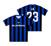 PHARCOYOU SKZ Karma Jersey Camiseta con cuello en pico de manga corta para dominar la gira mundial, camiseta de calle para mujer y hombre, A06, XS