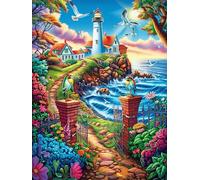 Phare au Bord de la mer Rompecabezas 1000 Piezas Cartón Grueso para Coleccionistas Mitos Animal Planta Noches De Cita Mejora Concentración Ocio En Casa Regalo Reyes Magos 1000 PCS