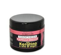 Pharma Complex Máscara para cabello seco con queratina y aceite de argán, 500 ml
