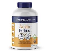 PHARMA&VITAMINS NUTRITIONAL SUPPLEMENTS - Ácido Fólico 400 mcg - 400 Comprimidos Veganos - PACK 2 - Suplemento Alimenticio para Apoyo Nutricional y Bienestar General