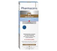 Pharmaceris Champú profesional de doble efecto, antiencanecimiento del cabello y estimulante el crecimiento del cabello, H-Stimutone de 250 ml