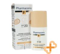Pharmaceris F Base De Maquillaje Líquida Cobertura Intensa 01 Ivory SPF20 30 ml