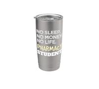 Pharmacist No Sleep Money Life Pharmacy Student Vaso térmico de acero inoxidable de doble pared