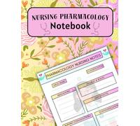Pharmacology Nursing Notebook: Drug Study Guide & Medication Tracker for Nursing Students - Organize Dosages, Side Effects, & Class Notes: The Perfect ... Master Drug Calculations, and Ace Your Exams.