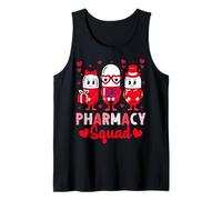 Pharmacy Squad Funny Valentine's Day Pharmacist Technician Camiseta sin Mangas