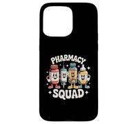 Pharmacy Squad Retro Píldora Jeringa Tech Farmacéutico Carcasa para iPhone 15 Pro MAX