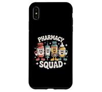 Pharmacy Squad Retro Píldora Jeringa Tech Farmacéutico Carcasa para iPhone XS MAX