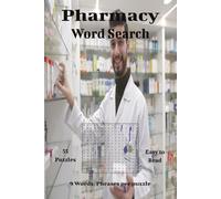 Pharmacy Word Search: Medicine, Health Terms, and Drugstore Fun Word Puzzles
