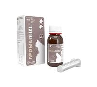 PHARMADIET Dermadual (50 ml) - Complemento Natural para el Bienestar de Piel y Pelo + Bolas de Pelo de Gatos y Hurones