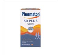 Pharmaton 50+ - Multivitamínico con Omega 3-60 cápsulas - Ayuda a mantener la energía a partir de los 50 años