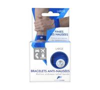 Pharmavoyage Par de Brazaletes Anti-Náuseas Azul Talla L