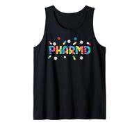 PharmD Doctor of Pharmacy Groovy Tie Dye Farmacéutico Camiseta sin Mangas