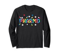 PharmD Doctor of Pharmacy Groovy Tie Dye Farmacéutico Manga Larga