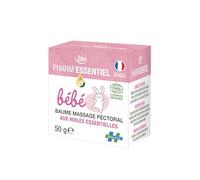 PHARM'ESSENTIEL BIO - Bálsamo de masaje de pecho para bebés 50 g - Con aceites esenciales orgánicos - 100% de origen natural - A partir de 5 kg - Textura suave - Dermatológicamente probado