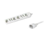 Phasak BN 0964 Regleta IEC 8 Tomas 1.5m Blanca