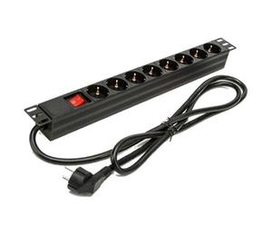 Phasak BNS 1518 Regleta Rack 19U con Protección 8 Tomas