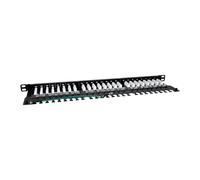 Phasak - Patch panel 19"" 24P Slim Cat.6A UTP RJ45 DUAL 0.5U - PU 4811