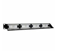 Patch Panel Phasak PU 2424/ 24 Puertos/ Cat.6/ Altura 1U/ Gestión de Cables