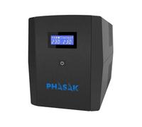 Phasak PH 7312 - Sistema de alimentación ininterrumpida (2160 VA, LCD, RJ45)