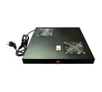 Phasak PHC 5654 Conjunto de Ventilación 4x120mm con Termostato 1U para Armario Rack 19" Negro