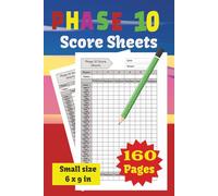Phase 10 Score Sheets: The Ultimate Companion for Every Game Night! | Clear, Simple Tracking for Family & Friends