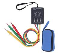 Phase Rotation Meter, 3 Phase Sequence Rotation Tester with 5 LED Indicators, No Battery Design, 60V - 600V AC for Electricians and Industrial Maintenance