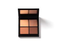 PHASE ZERO Paleta de sombras de ojos cuádruple de maquillaje, rosa Bombay - 5,2 g - Paleta de sombras de ojos neutra pigmentada y de tonos cálidos con cuatro pigmentos mate