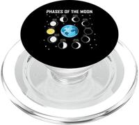 Phases of The Moon - Camisa de Fase Lunar PopSockets PopGrip para MagSafe