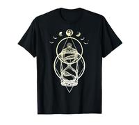 Phases of the Moon Shirt Tattoo Style, Camiseta de reloj de arena Camiseta