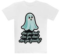 Phasmophobia - Estás Aquí 29 Camiseta Blanca para Niños Camiseta De Manga Corta para Niños Kids White tee Children Short Sleeve T-Shirt