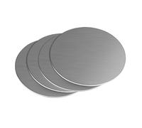 PHasz 4 Piezas Placa Circular De Acero Inoxidable Espesor 0.6Mm Diámetro 50-200Mm, Chapas Redondas De Acero Inoxidable Material Industrial,Diameter 50mm