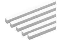 PHasz 5 Piezas Barras De Plástico ABS Longitud Cuadrada 500 Mm, Longitud Lateral De Barra Sólida 1-5 Mm Adecuado para Modelo De Mesa De Arena DIY,Side Length 4mm