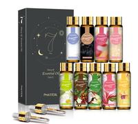 Phatoil-aceite aromático para fabricación de bombas de baño, 9 piezas, 10ml, para jabón de vela, Perfume, almizcle blanco, goma de mascar de coco y vainilla, Ángel de Opium negro set5