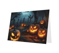 PHAYAH 10 hojas de lámpara de hongo en mansión, tarjetas de día festivo, sobre gris, adecuadas como tarjetas de invitación de aniversario de boda y fiesta