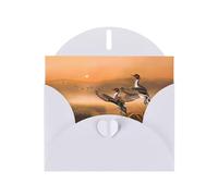 PHAYAH 10 tarjetas navideñas con diseño de pato de pintura al óleo, ideales para Navidad, aniversarios de boda e invitaciones de fiesta, sobres blancos a juego