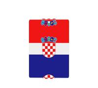 Phayah 4 ambientadores colgantes para coche, diseño de bandera de la República de Croacia, tabletas aromáticas de lavanda, fragancia de larga duración, rectangular, tarjeta perfumada