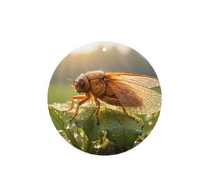 Phayah 4 ambientadores colgantes para coche, diseño de cigarra de rocío, pastillas aromáticas de lavanda, fragancia de larga duración, forma redonda