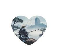 Phayah 4 ambientadores colgantes para coche, diseño de pescador, con aroma a lavanda, fragancia de larga duración, tarjeta perfumada en forma de corazón