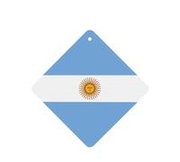 Phayah 4 ambientadores cuadrados para colgar en el coche, con diseño de bandera argentina, aroma a lavanda, para tableta, armario, zapatos, clóset