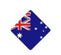 Phayah 4 ambientadores cuadrados para colgar en el coche, con diseño de bandera australiana, aroma a lavanda, para tableta, armario, zapatos, clóset